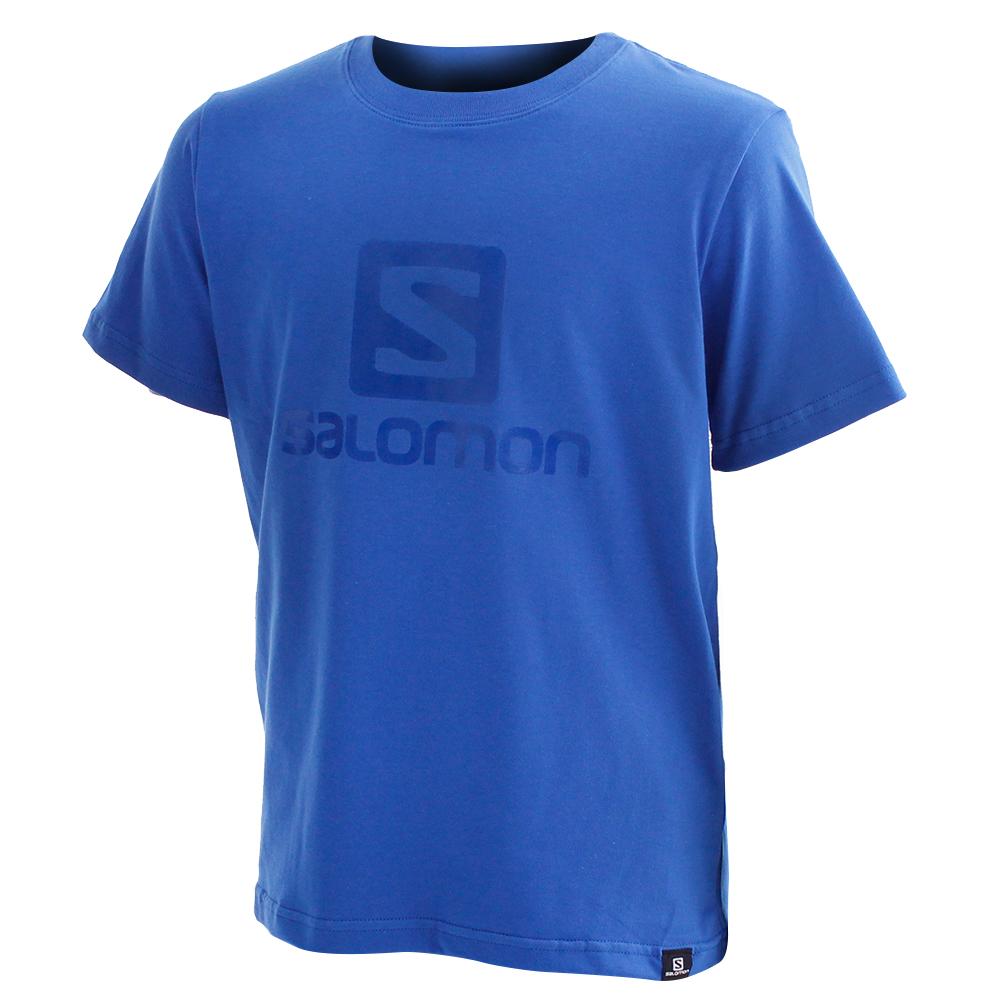 Salomon ACHIEVE SS B Camisetas Niños - Azules - Colombia (32641-JZSC)